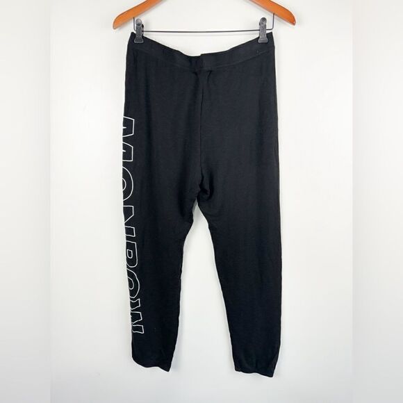 NEW MONROW monrow monrow sweatpants in black - Picture 3 of 5